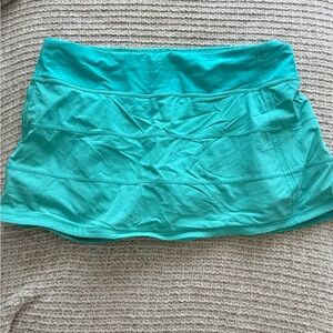 lululemon athletica teal athletic skort